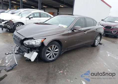 2014 Infiniti Q50 Premium z USA, uszkodzony, nr VIN JN1BV7ARXEM697129
